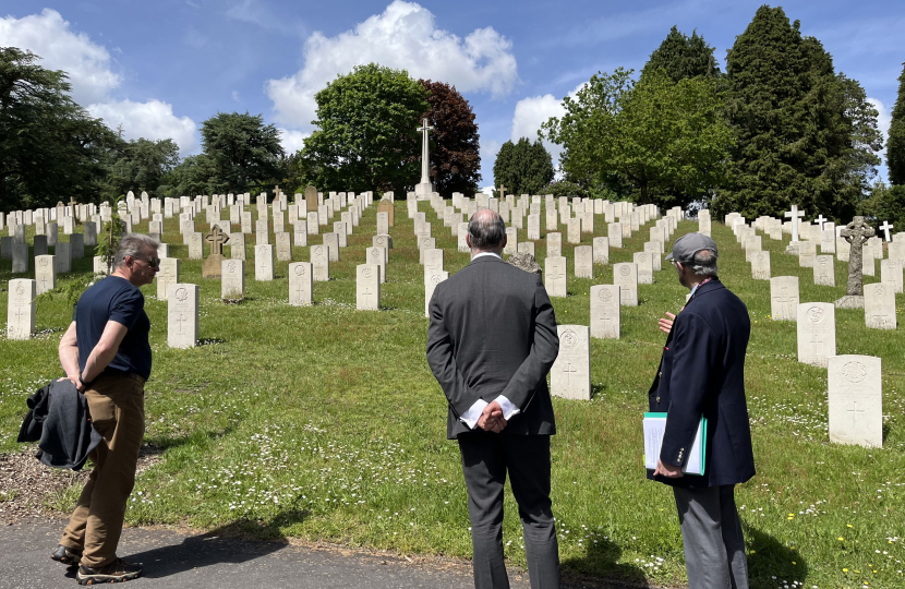 Leo at Aldershot Military Cemetery