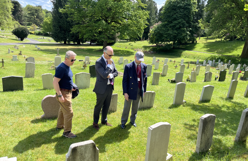 Leo at Aldershot Military Cemetery