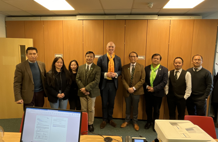 Leo meeting with the Gurkha Welfare Trust