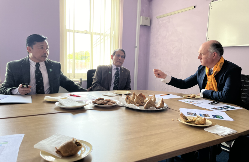 Leo meeting with the Gurkha Welfare Trust