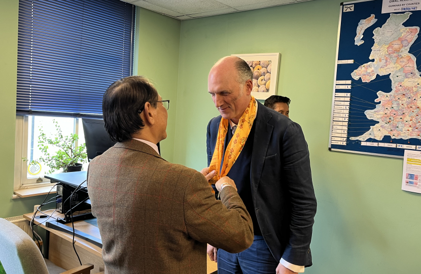 Leo meeting with the Gurkha Welfare Trust