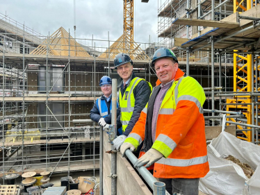 Leo with Cllr David Clifford at Union Yard