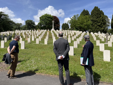 Leo at Aldershot Military Cemetery